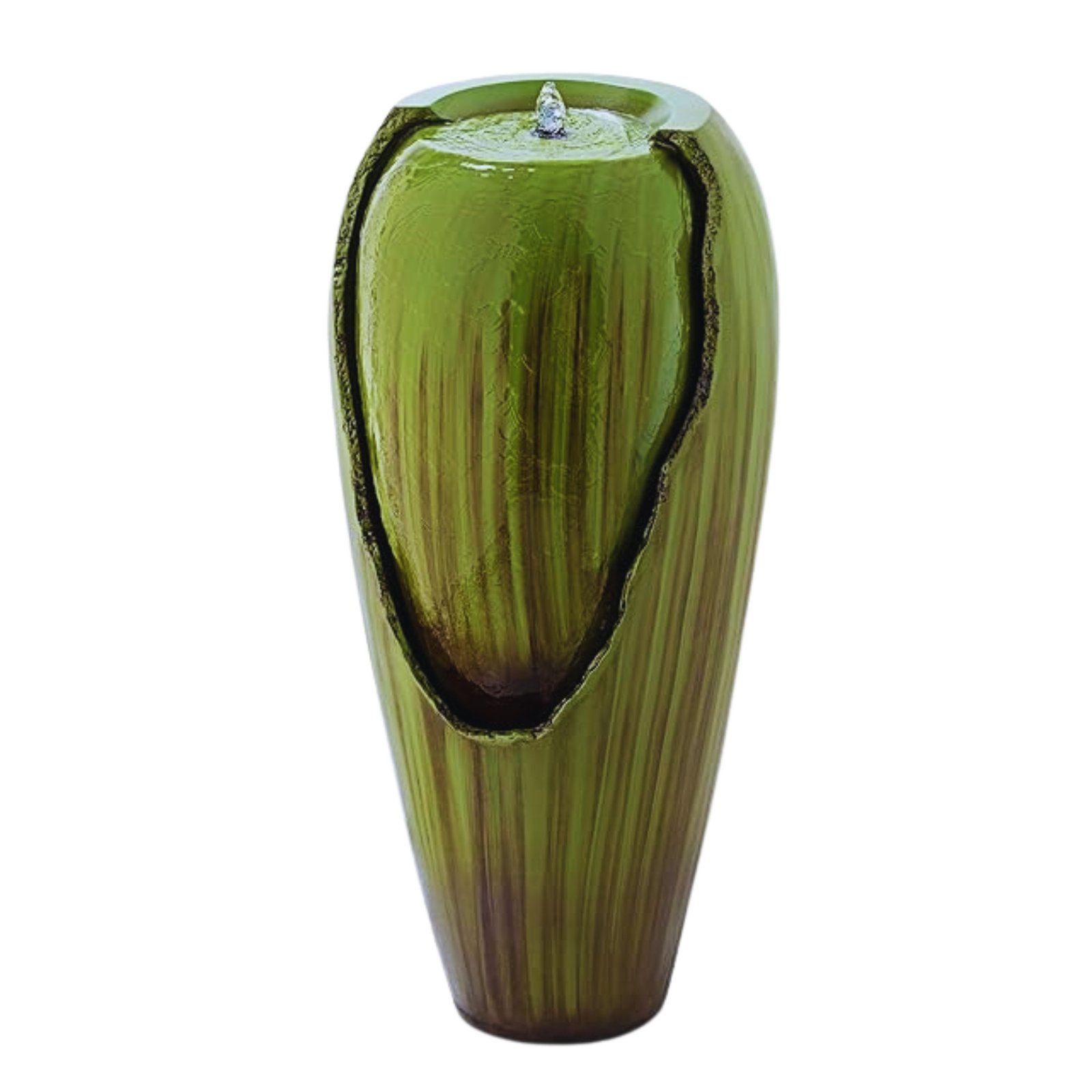 Kaalpaanik’s Jar Water Fountain Green – A Beautiful and Functional Water Feature for Indoor or Outdoor Spaces with LED Lights, also best for Garden Decor