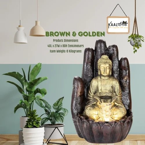 Resin Hand Buddha Water Fountain