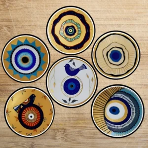 3mm MDF Birds Evil Eye Digital Printed Coaster