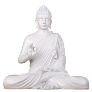 White Meditating Buddha Showpiece - 15" Peaceful Decor best for Gifting || Best For Home Decor || Office Decor || Buddha Showepiece || Buddha Idol