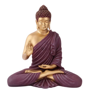 Golden - Brown Meditating Buddha Showpiece - 15" Peaceful Decor best for Gifting || Best For Home Decor || Office Decor || Buddha Showepiece || Buddha Idol