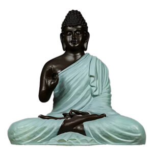 Black Greenish Meditating Buddha Showpiece - 15" Peaceful Decor best for Gifting || Best For Home Decor || Office Decor || Buddha Showepiece || Buddha Idol