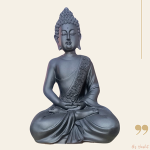 Black Meditating Buddha Showpiece – 10″ Peaceful Decor best for Gifting || Best For Home Decor || Office Decor || Buddha Showepiece || Buddha Idol Brand: Kaalpanik