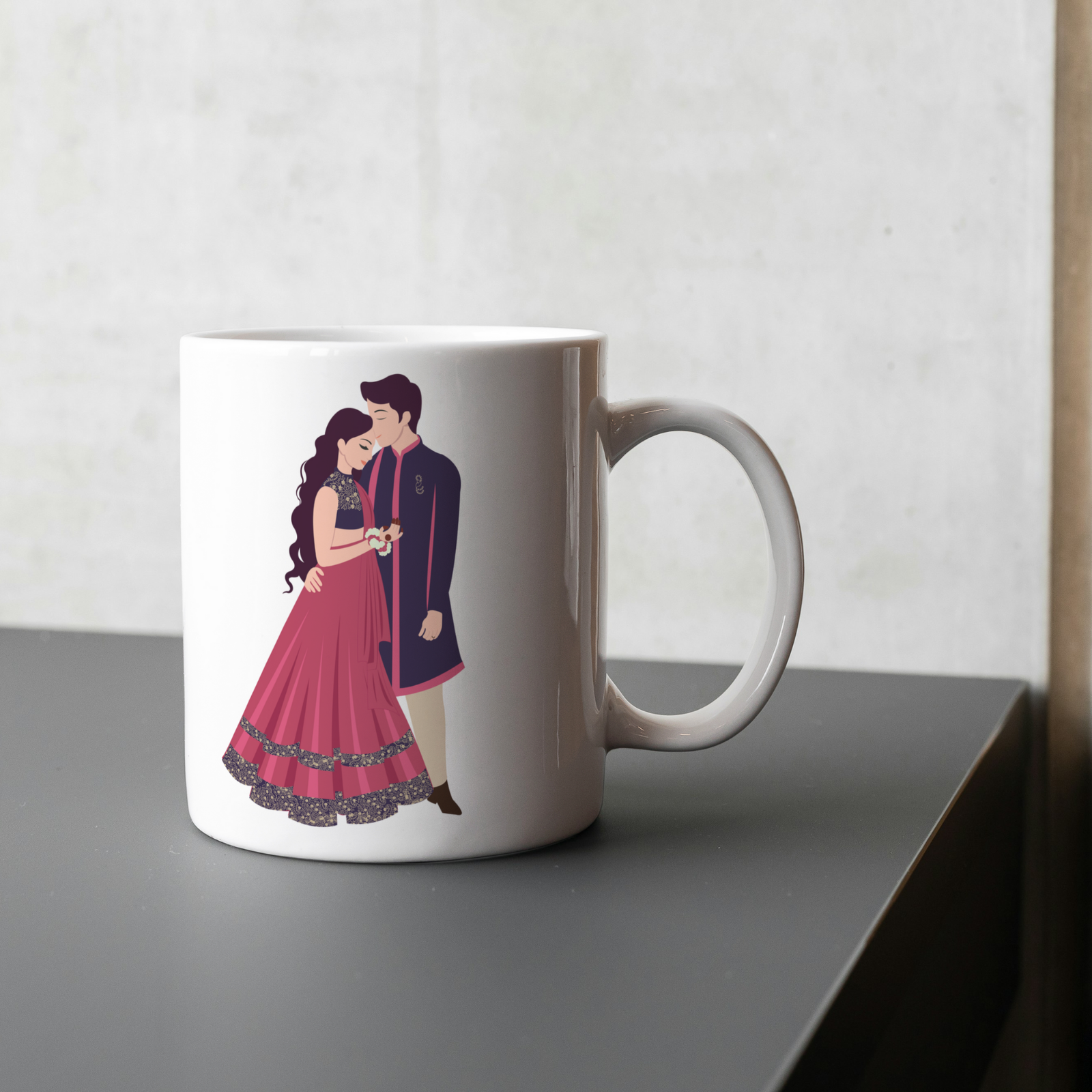 KAALPANIK Valentine's Special Coffee Couple Ceramic Coffee Mug