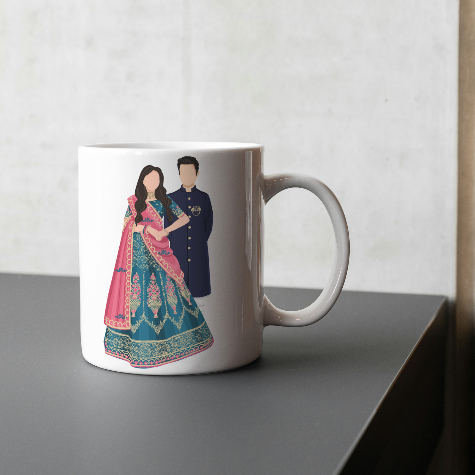 KAALPANIK Valentine's Special Coffee Couple Ceramic Coffee Mug