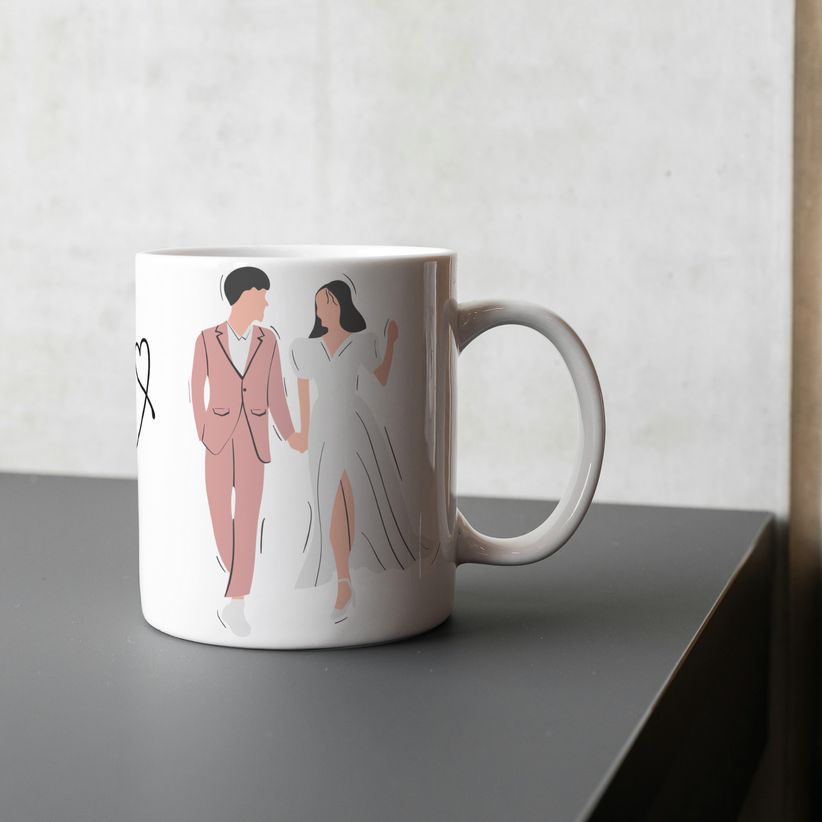 KAALPANIK Valentine's Special Coffee Couple Ceramic Coffee Mug