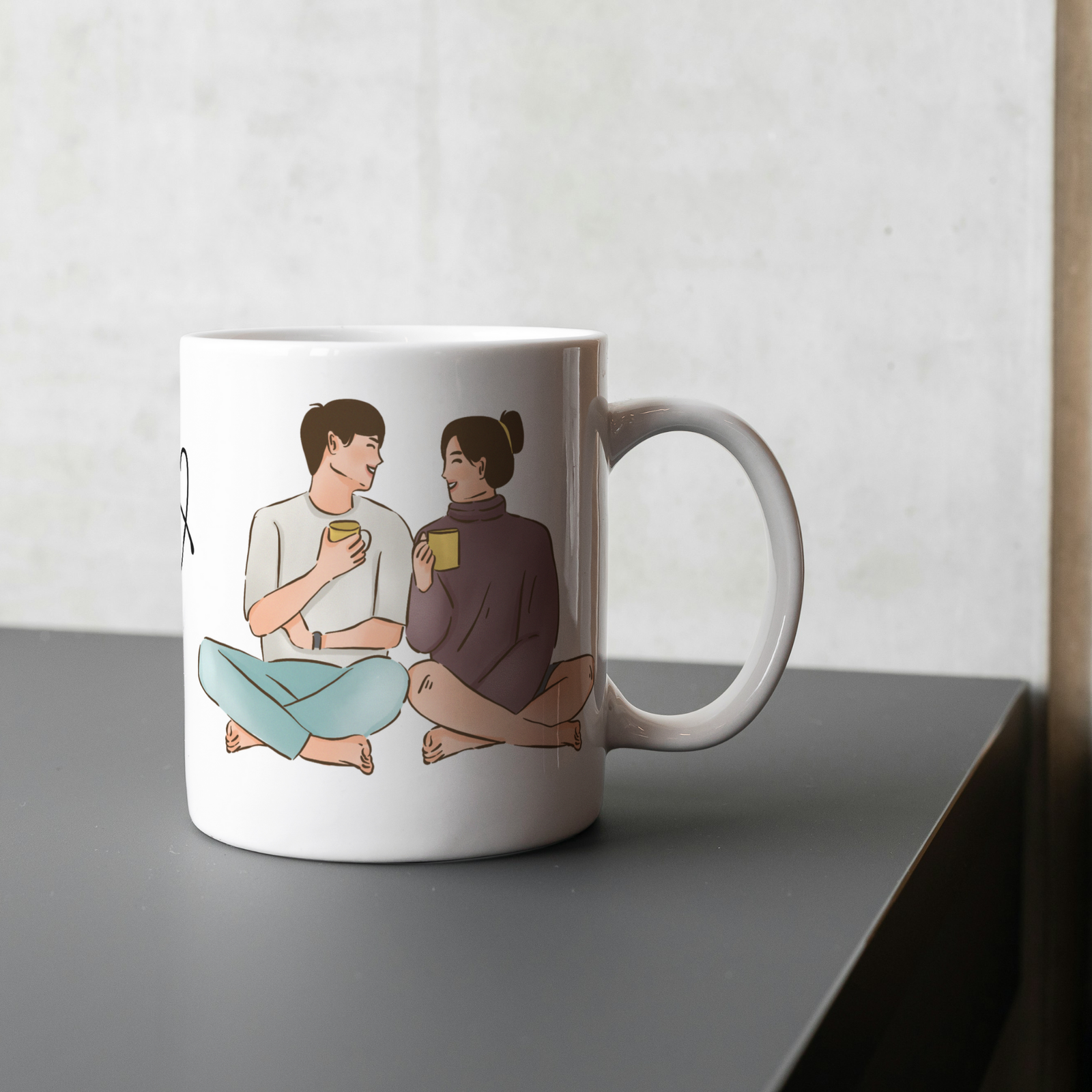 KAALPANIK Valentine's Special Coffee Couple Ceramic Coffee Mug