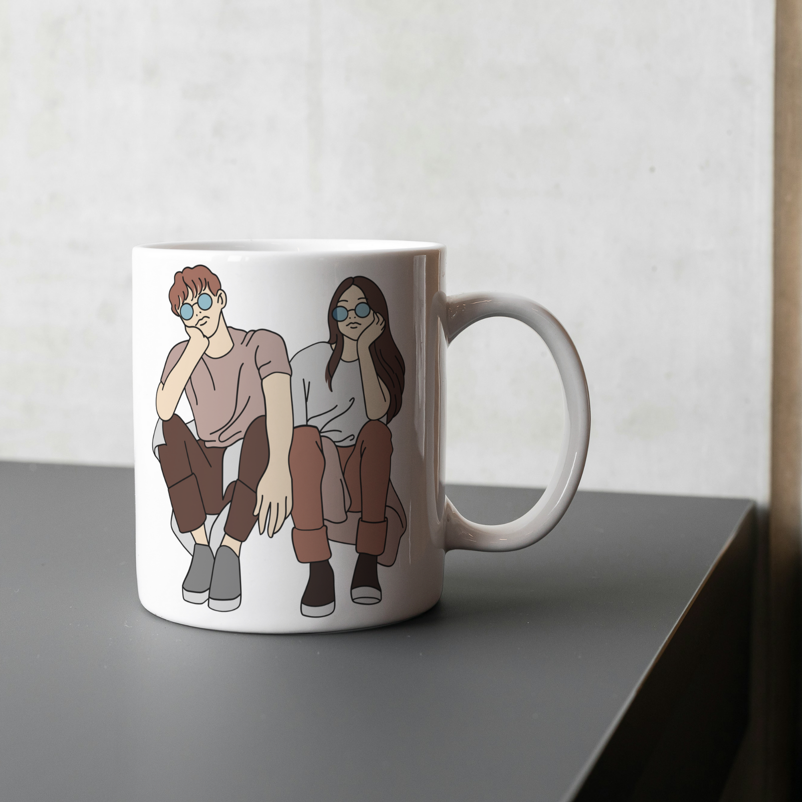 KAALPANIK Valentine's Special Coffee Couple Ceramic Coffee Mug
