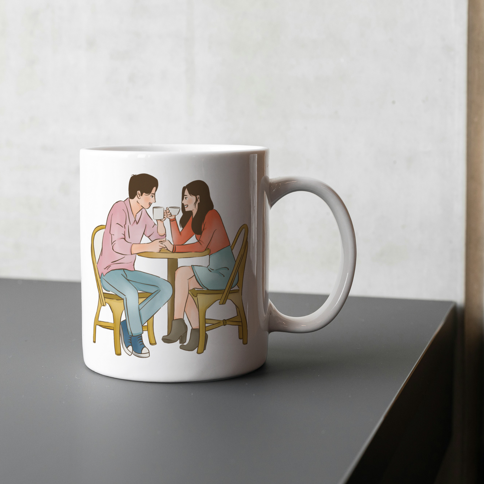 KAALPANIK Valentine's Special Coffee Couple Ceramic Coffee Mug