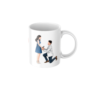Romantic Couple Love Ceramic Coffee Mug ? Premium Printed Coffee Mug for Valentine, Anniversary & Wedding Gift