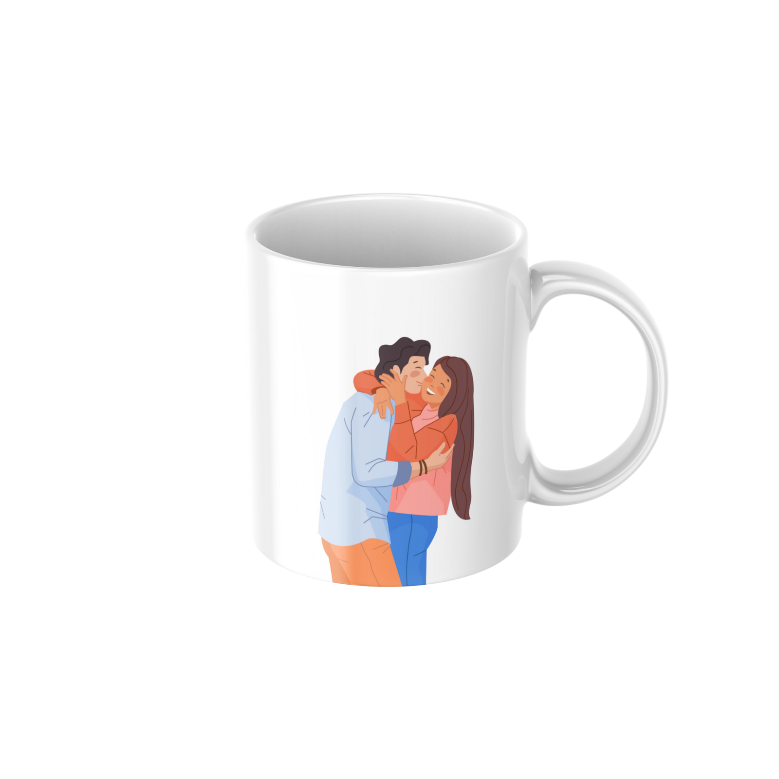 Romantic Couple Love Ceramic Coffee Mug ? Premium Printed Coffee Mug for Valentine, Anniversary & Wedding Gift