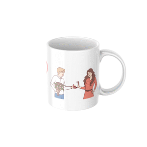 Romantic Couple Love Ceramic Coffee Mug ? Premium Printed Coffee Mug for Valentine, Anniversary & Wedding Gift