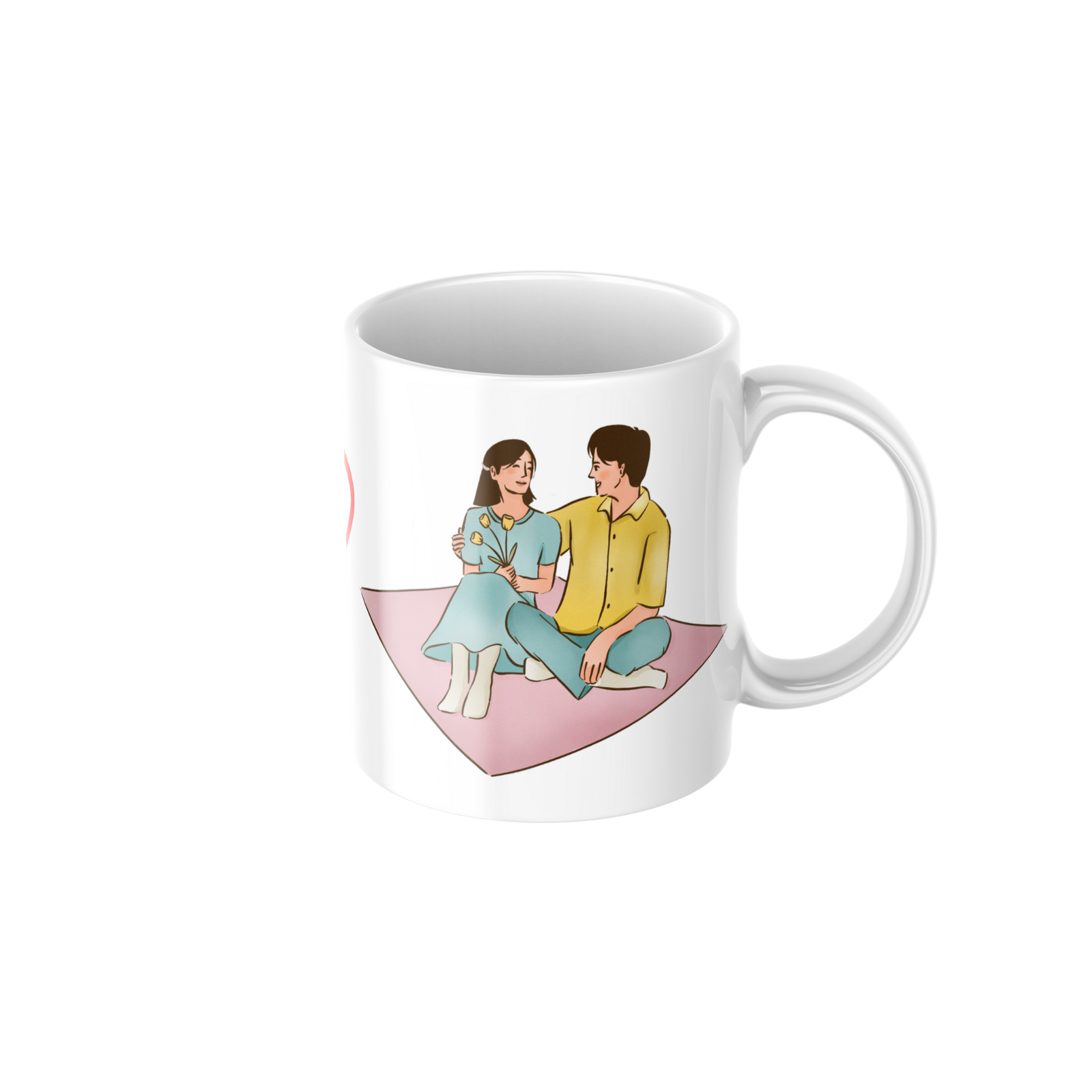 Romantic Couple Love Ceramic Coffee Mug ? Premium Printed Coffee Mug for Valentine, Anniversary & Wedding Gift