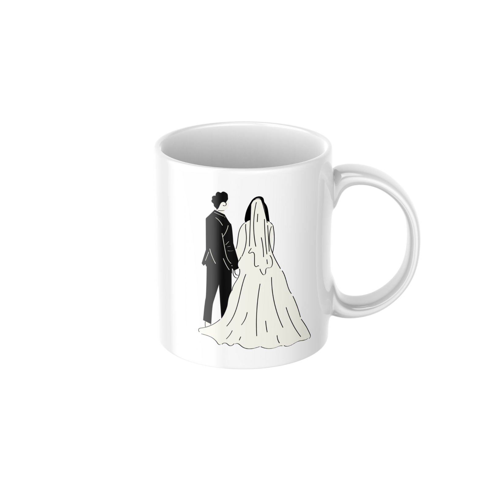 Romantic Couple Love Ceramic Coffee Mug ? Premium Printed Coffee Mug for Valentine, Anniversary & Wedding Gift