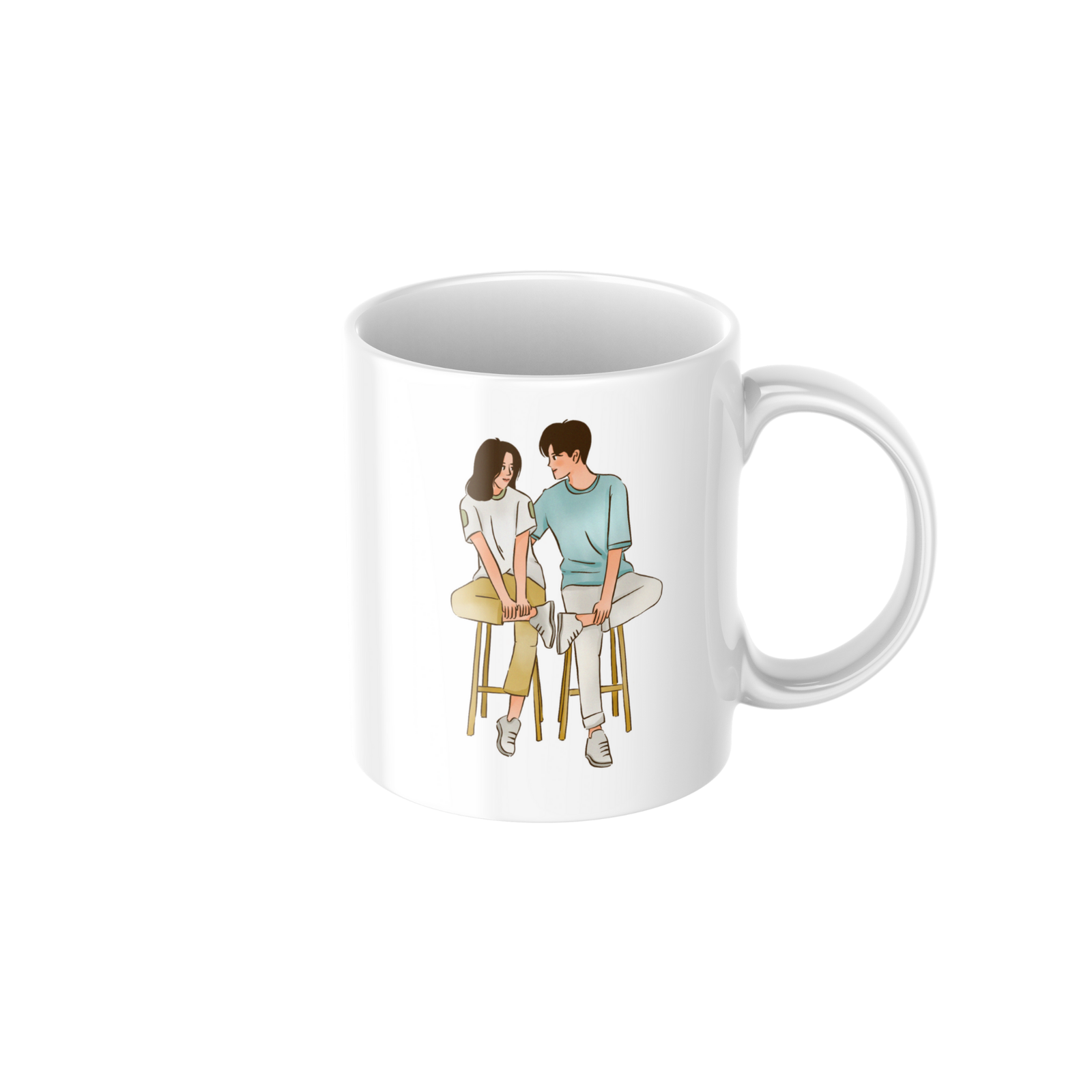 Romantic Couple Love Ceramic Coffee Mug ? Premium Printed Coffee Mug for Valentine, Anniversary & Wedding Gift