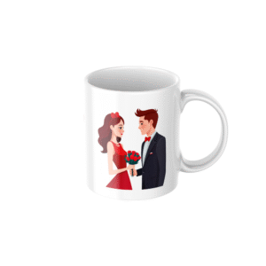 Romantic Couple Love Ceramic Coffee Mug ? Premium Printed Coffee Mug for Valentine, Anniversary & Wedding Gift