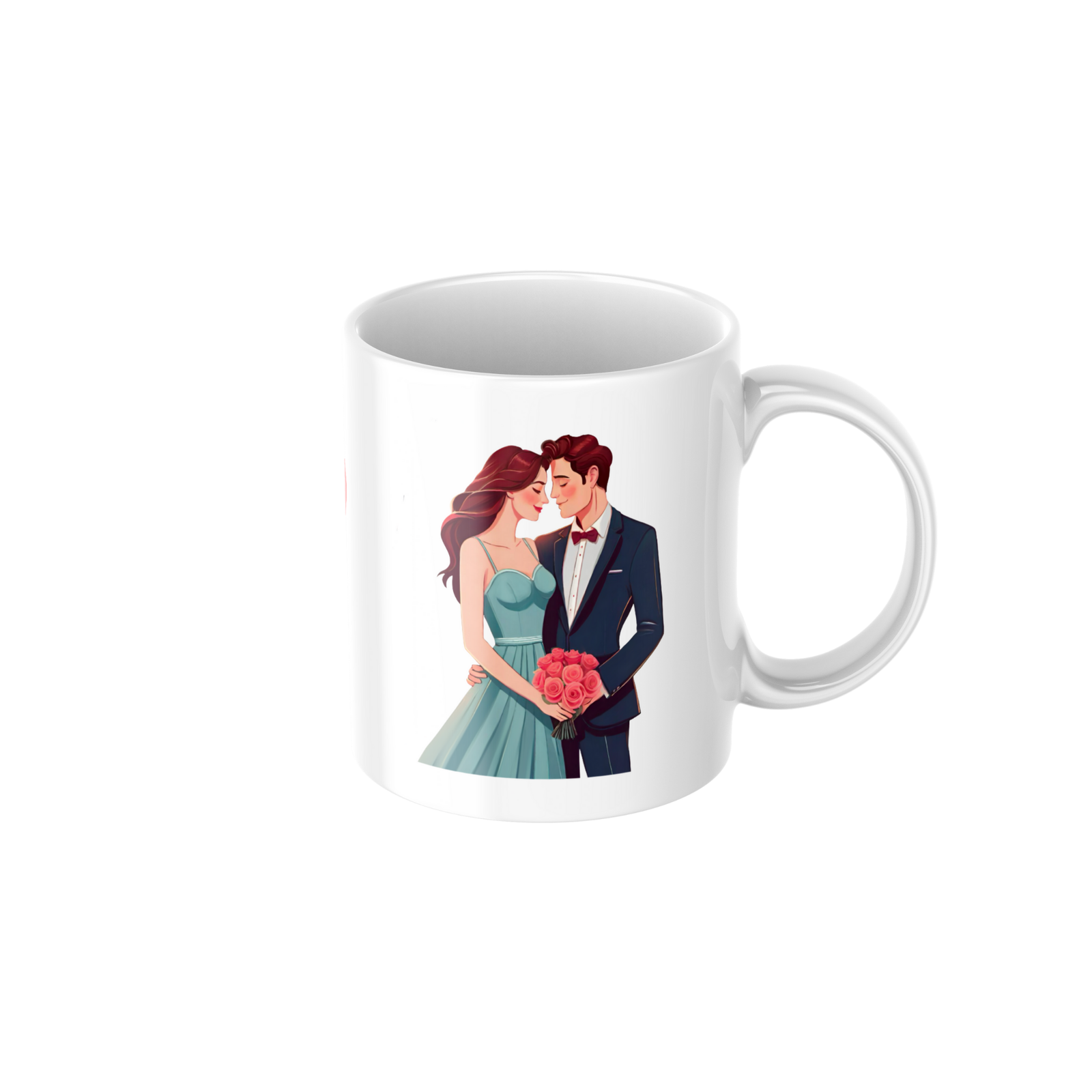 Romantic Couple Love Ceramic Coffee Mug ? Premium Printed Coffee Mug for Valentine, Anniversary & Wedding Gift
