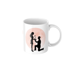 Romantic Couple Love Ceramic Coffee Mug ? Premium Printed Coffee Mug for Valentine, Anniversary & Wedding Gift