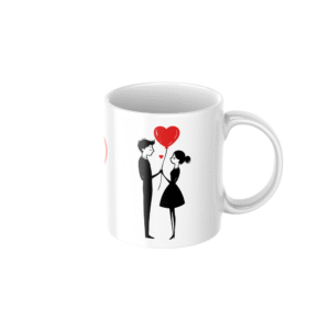 Romantic Couple Love Ceramic Coffee Mug ? Premium Printed Coffee Mug for Valentine, Anniversary & Wedding Gift