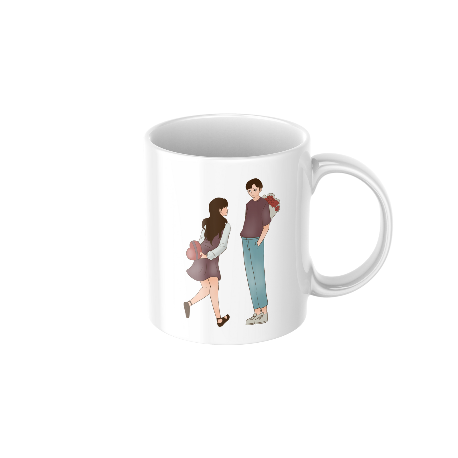 Romantic Couple Love Ceramic Coffee Mug ? Premium Printed Coffee Mug for Valentine, Anniversary & Wedding Gift