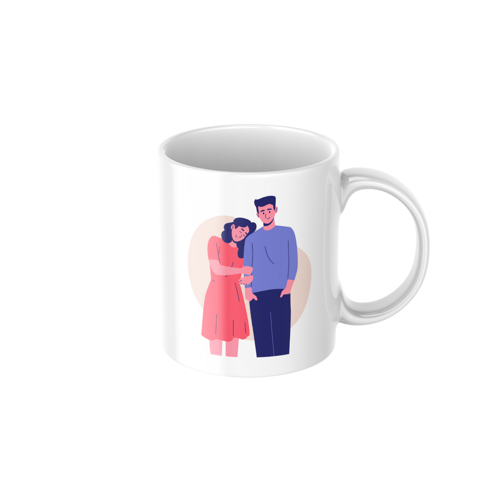 Romantic Couple Love Ceramic Coffee Mug ? Premium Printed Coffee Mug for Valentine, Anniversary & Wedding Gift