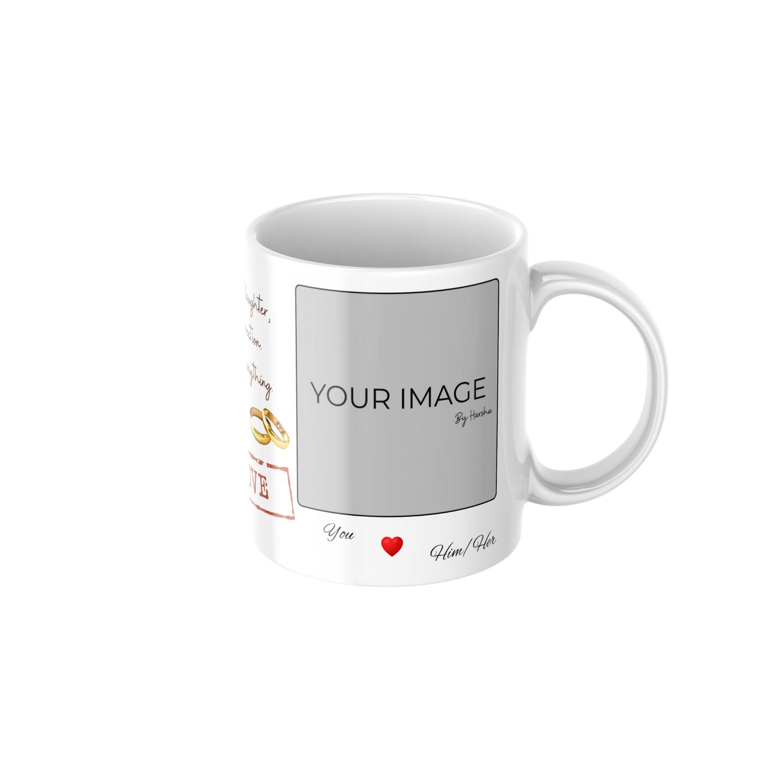 Romantic Couple Love Ceramic Coffee Mug ? Premium Printed Coffee Mug for Valentine, Anniversary & Wedding Gift