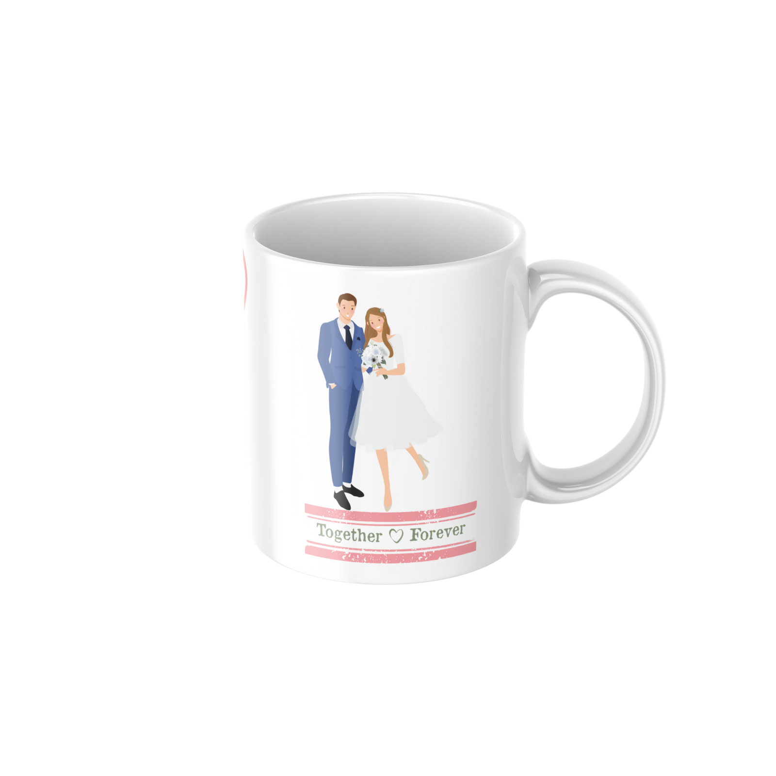 Romantic Couple Love Ceramic Coffee Mug ? Premium Printed Coffee Mug for Valentine, Anniversary & Wedding Gift