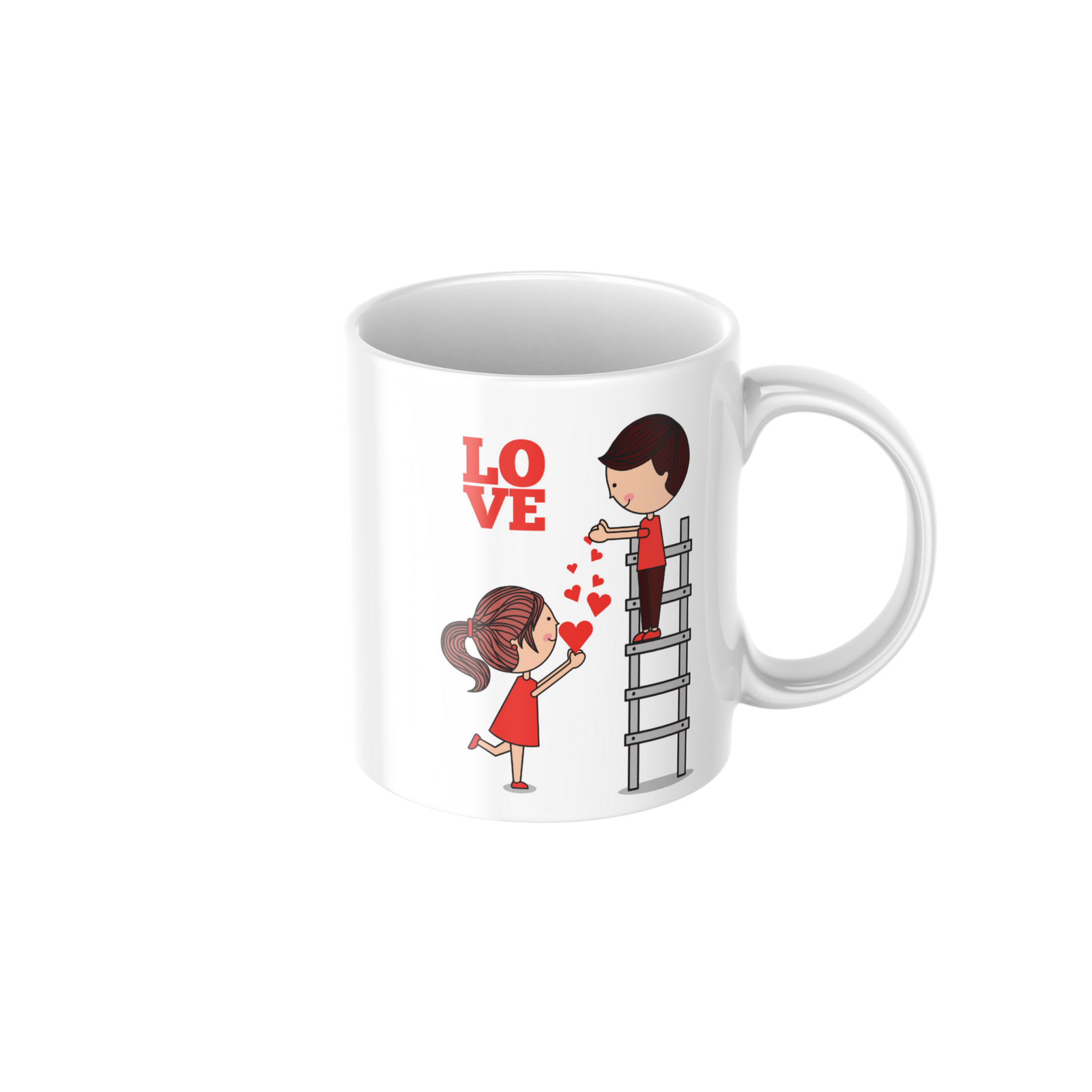 Romantic Couple Love Ceramic Coffee Mug ? Premium Printed Coffee Mug for Valentine, Anniversary & Wedding Gift