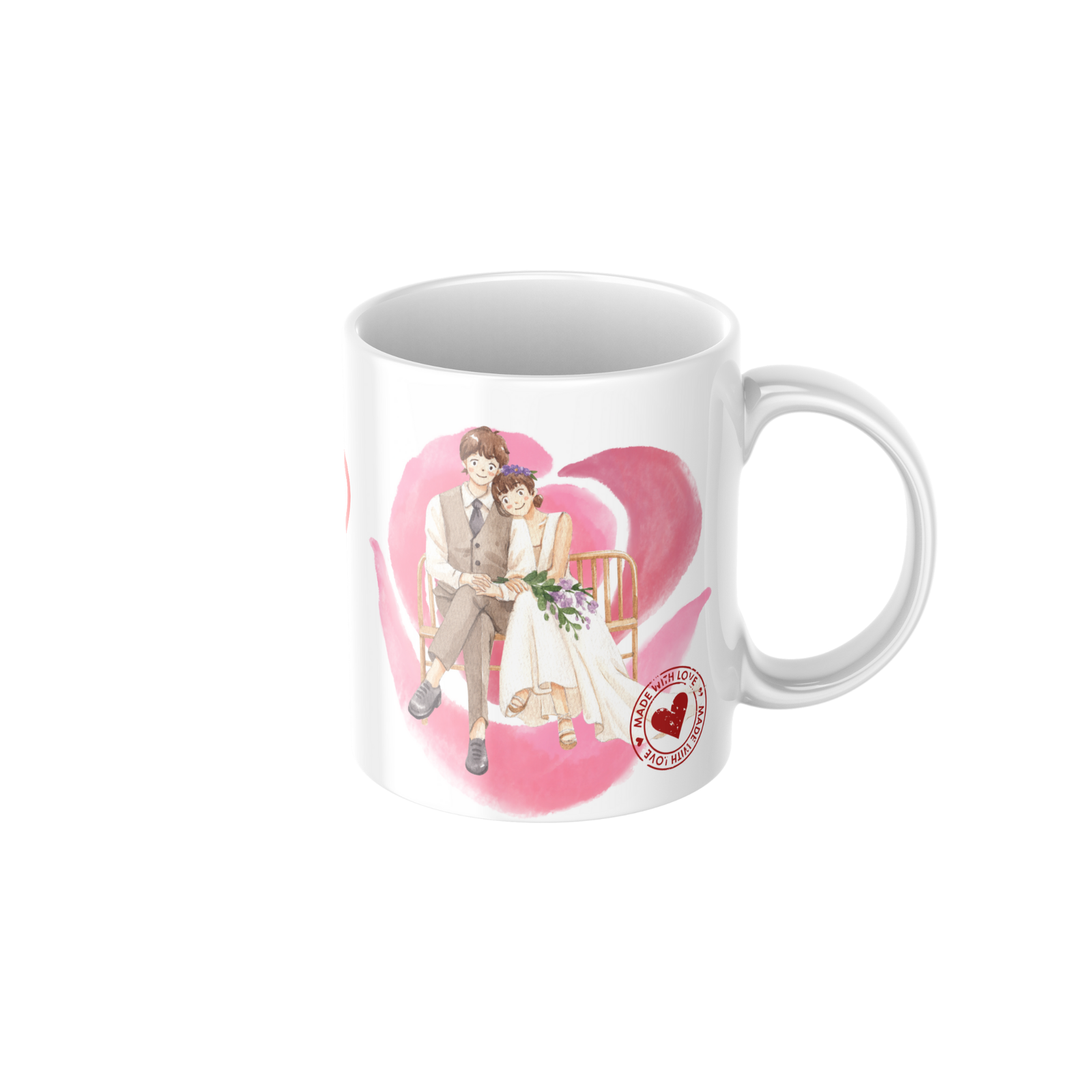 Romantic Couple Love Ceramic Coffee Mug ? Premium Printed Coffee Mug for Valentine, Anniversary & Wedding Gift