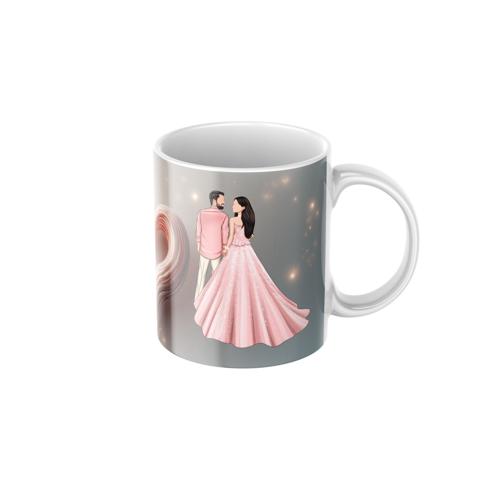 Romantic Couple Love Ceramic Coffee Mug ? Premium Printed Coffee Mug for Valentine, Anniversary & Wedding Gift