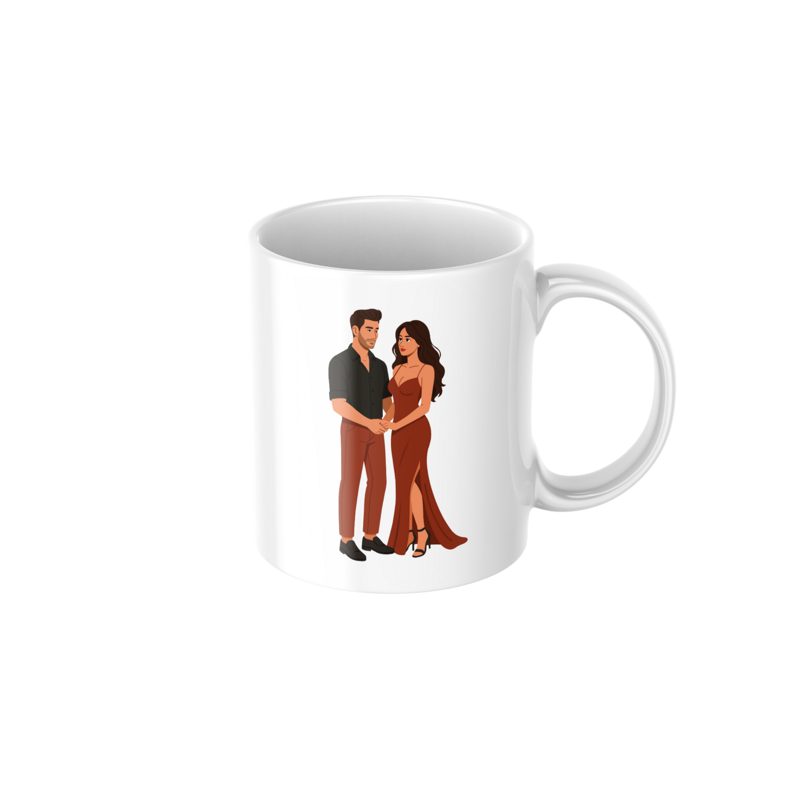 Romantic Couple Love Ceramic Coffee Mug ? Premium Printed Coffee Mug for Valentine, Anniversary & Wedding Gift